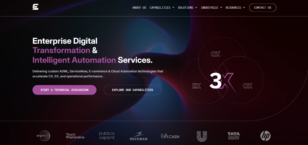 Ekfrazo Technologies Website UI & Web Redesign